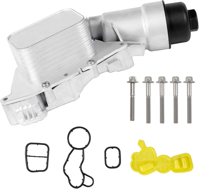 liriuda Upgrade Aluminum Engine Oil Filter Housing & Cooler Kit 11428585235 Compatible with BMW X1 X2 i8 Mini Cooper Clubman Countryman 1.5L & 2.0L Replace for 11428511391 11428590022 - Image 4